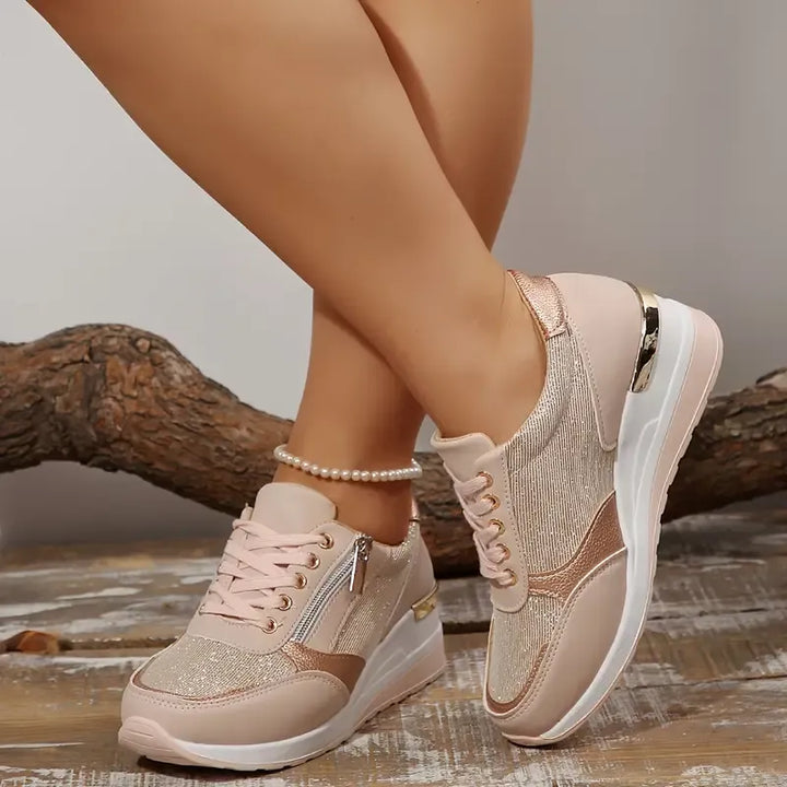 Julia | Ortopedyczne buty z sznurowadłami i bocznym zapięciem