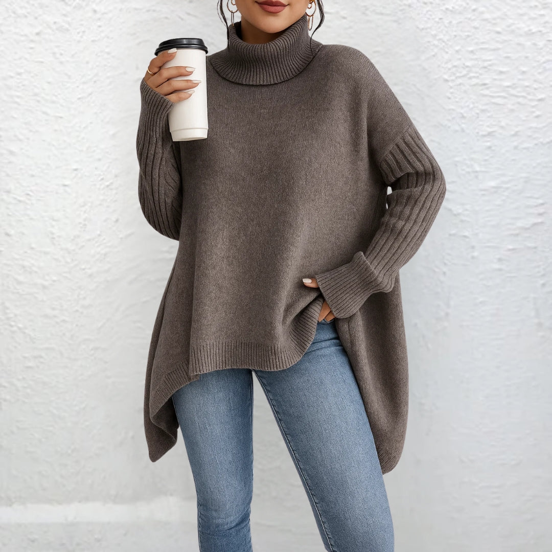 Brigit™ | Sweter z wysokim kołnierzem