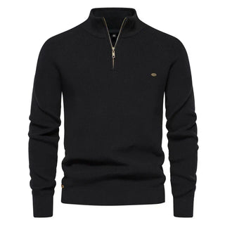 Sweter z zamkiem dzianinowy