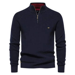 Sweter z zamkiem dzianinowy