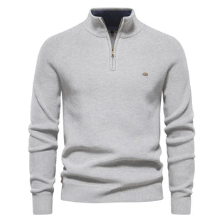 Sweter z zamkiem dzianinowy