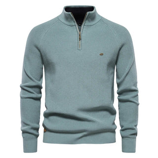 Sweter z zamkiem dzianinowy