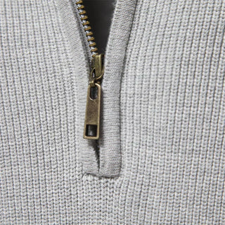 Sweter z zamkiem dzianinowy