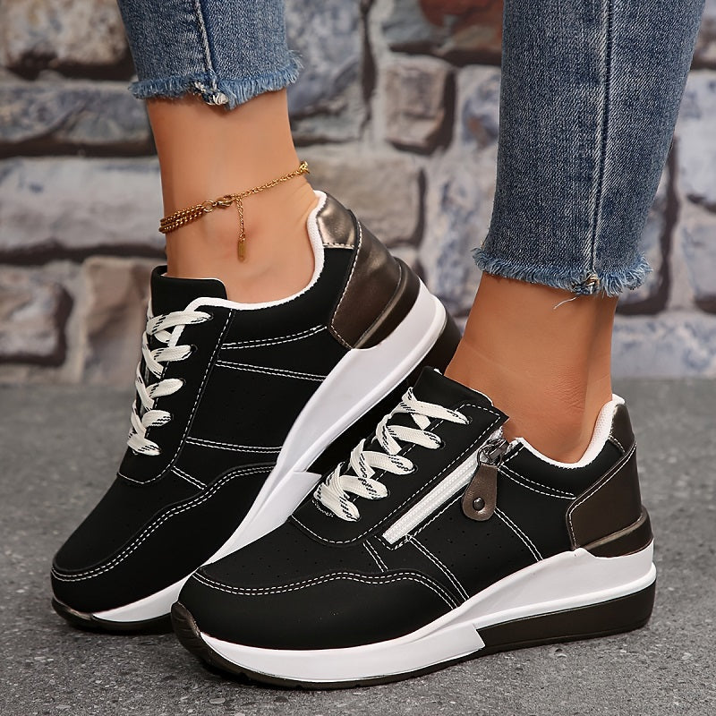 Inga Złote Zapatillas Ortopedyczne z Wsparciem Łuku Szeroka Pudełko