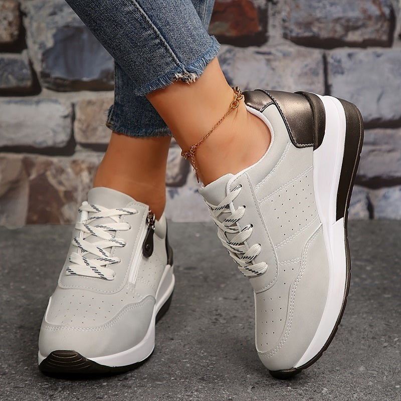 Inga Złote Zapatillas Ortopedyczne z Wsparciem Łuku Szeroka Pudełko