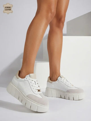 Sneakersy Luna Białe Skórzane