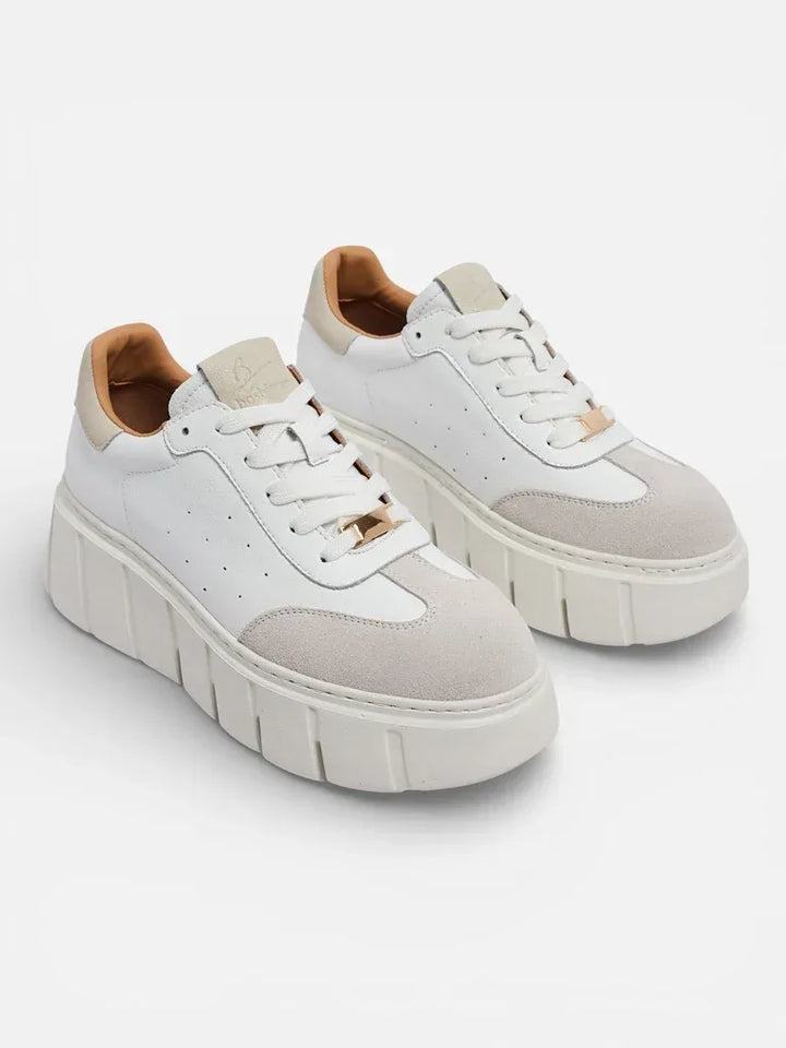 Sneakersy Luna Białe Skórzane