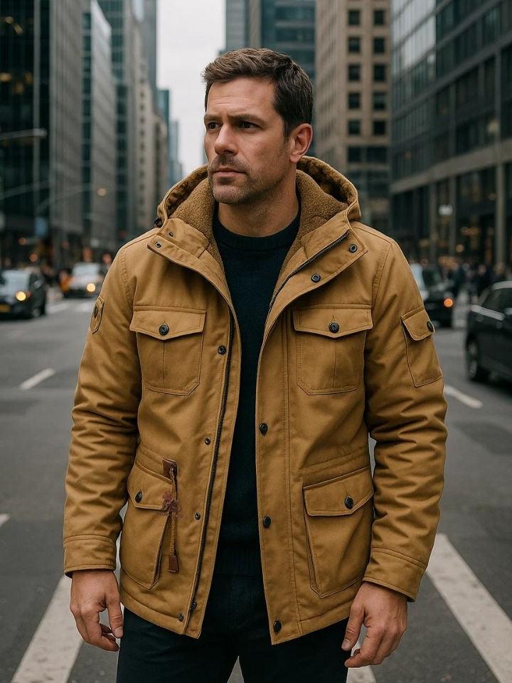 Adrian™ | Kurtka Bomber z Fleece