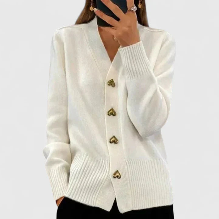 Lillyanne™ – Elegancki kardigan damski z ozdobnymi guzikami