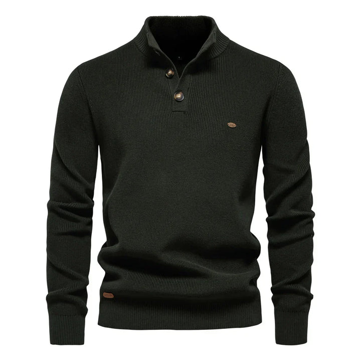 Męski sweter z guzikami