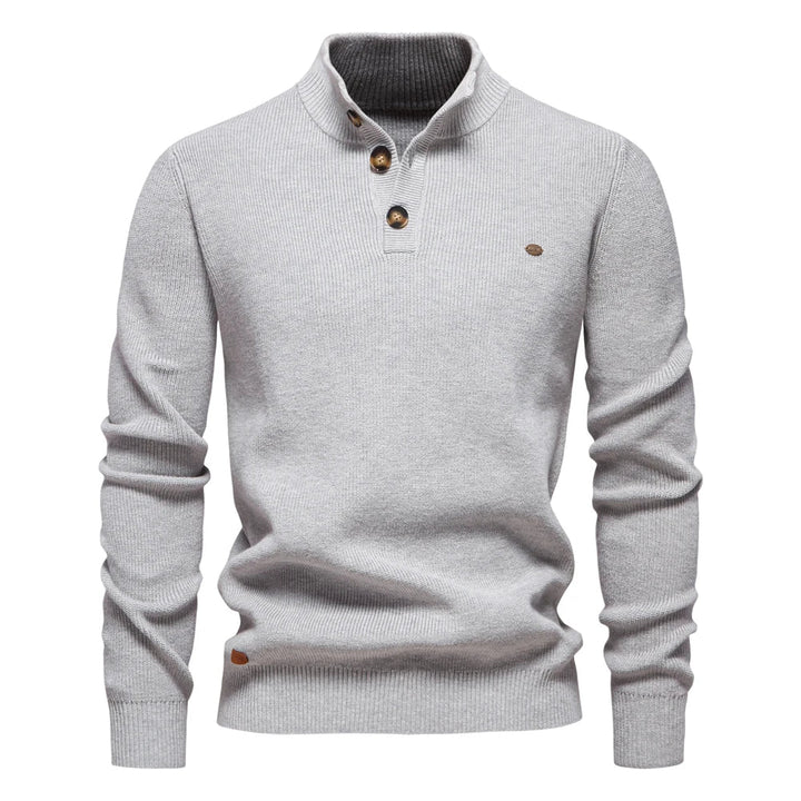 Męski sweter z guzikami
