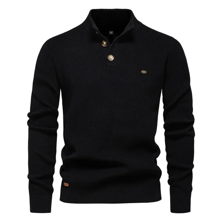 Męski sweter z guzikami