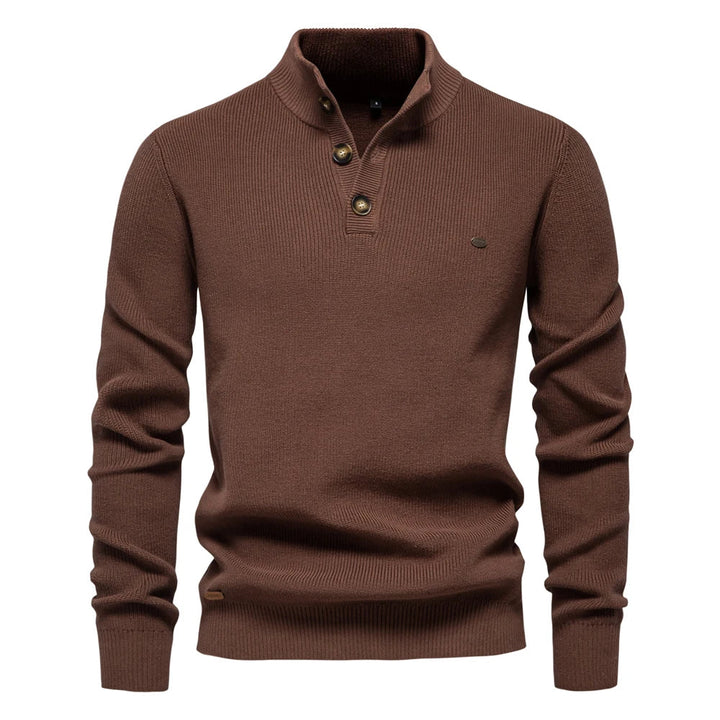 Męski sweter z guzikami