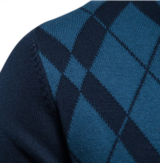 Sweter Męski z Pół-Zipem