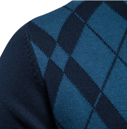 Sweter Męski z Pół-Zipem