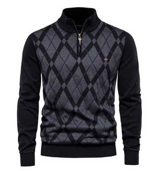 Sweter Męski z Pół-Zipem