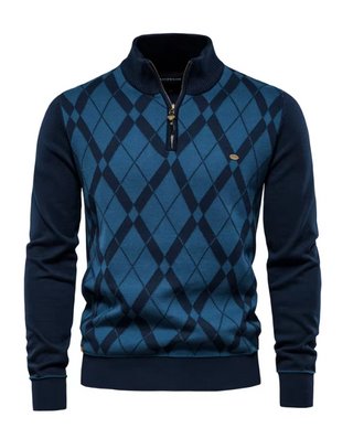 Sweter Męski z Pół-Zipem