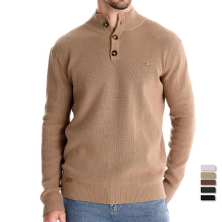 Męski sweter z guzikami