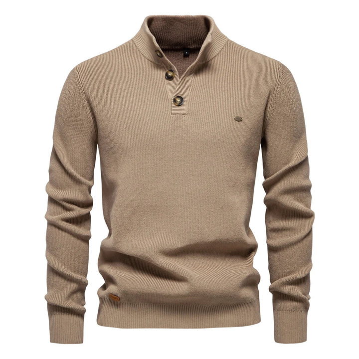 Męski sweter z guzikami