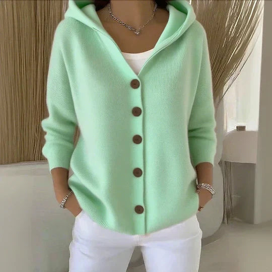 Hanna –  Modny sweter z kapturem