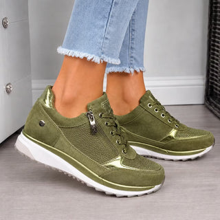 Confortia™ | Ortopedyczne buty na koturnie dla kobiet z zamkiem błyskawicznym