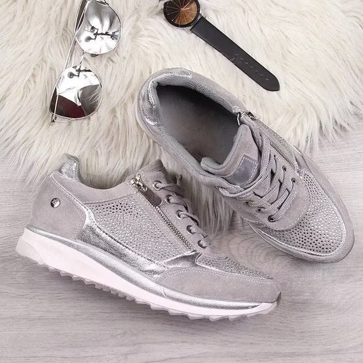 Confortia™ | Ortopedyczne buty na koturnie dla kobiet z zamkiem błyskawicznym