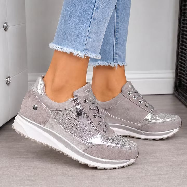 Confortia™ | Ortopedyczne buty na koturnie dla kobiet z zamkiem błyskawicznym