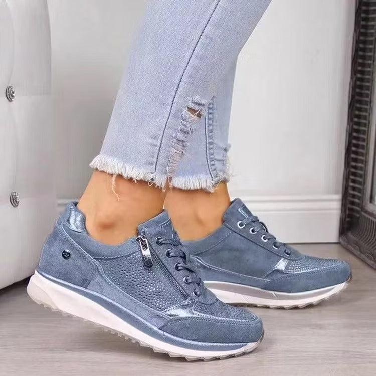 Confortia™ | Ortopedyczne buty na koturnie dla kobiet z zamkiem błyskawicznym